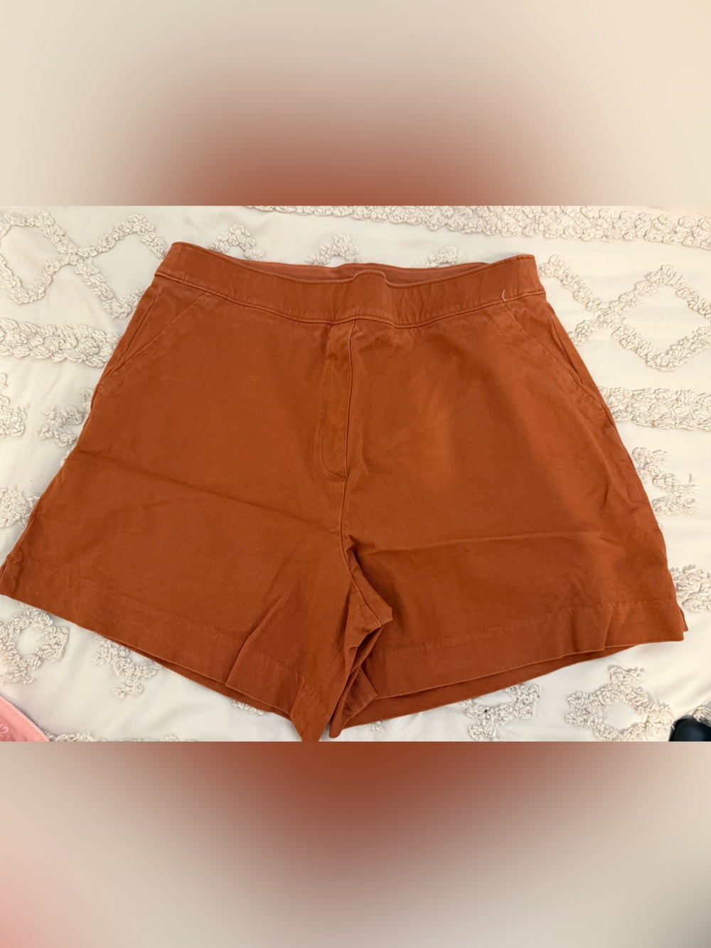 SPANX Rust Brown High-Waist Shorts